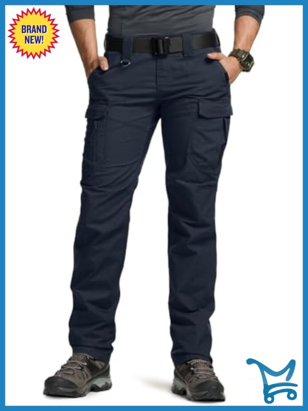Women's Flex Stretch Tactical Cargo Work Pants Water Resistant Ripstop Hiking